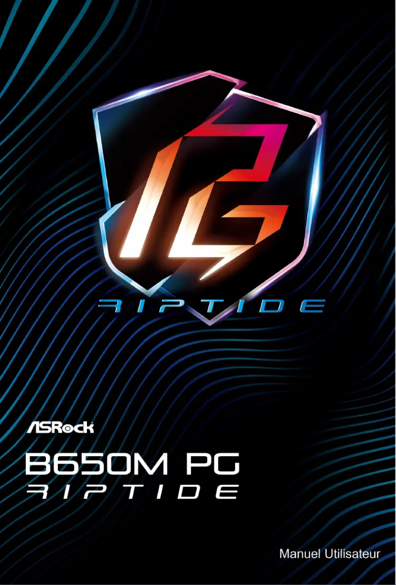 Page n°1 - Manuel utilisateur Asrock B650M PG Riptide