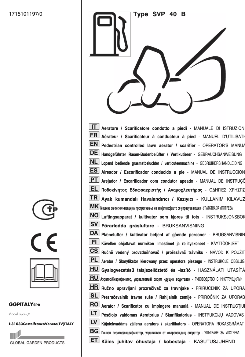 Page 1 de la notice Manuel utilisateur Stiga SVP 40 B