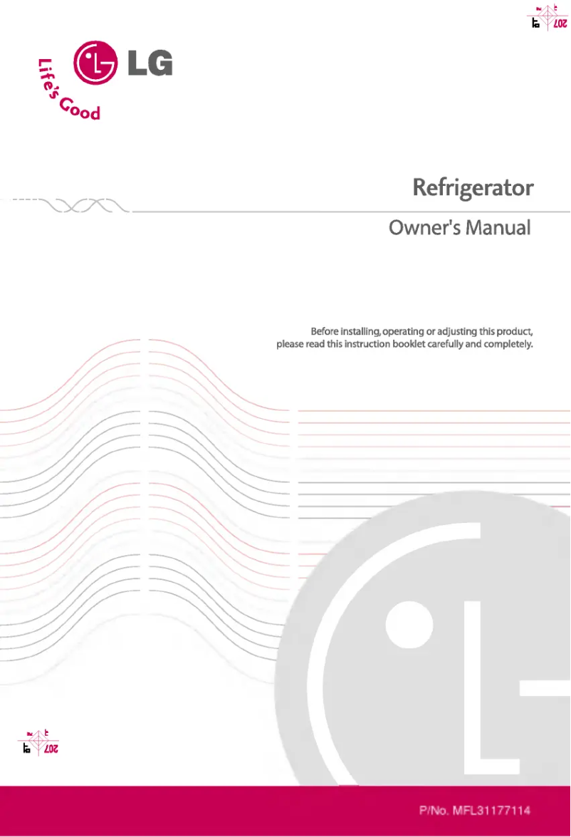 Page 1 de la notice Manuel utilisateur LG GR-369GTQ