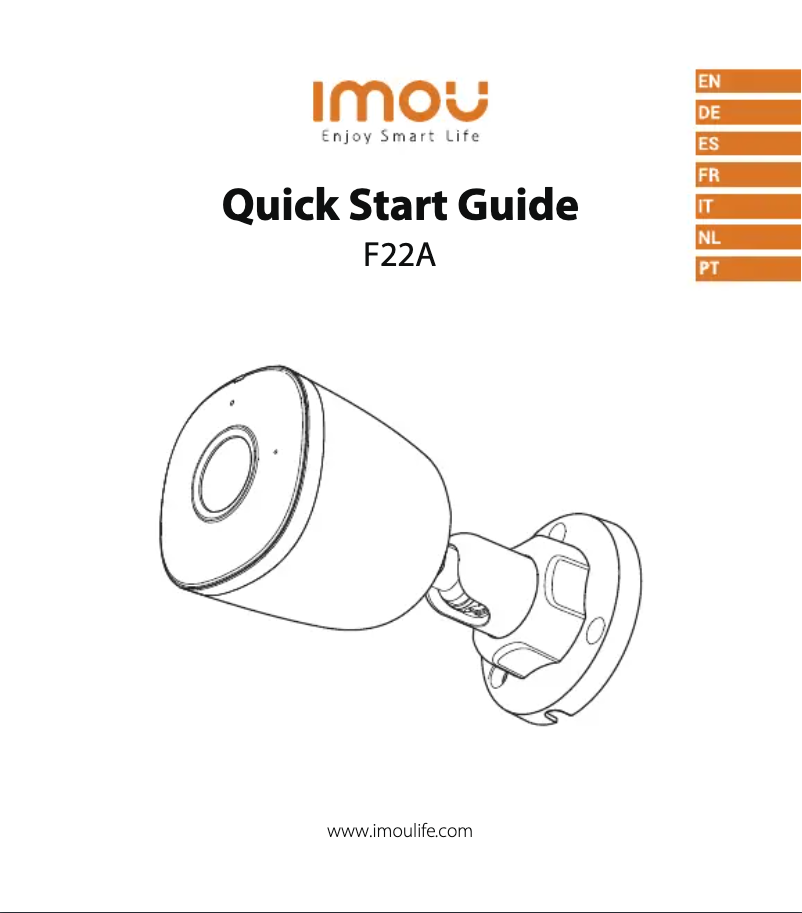 Page n°1 - Manuel utilisateur Imou IPC-F22A