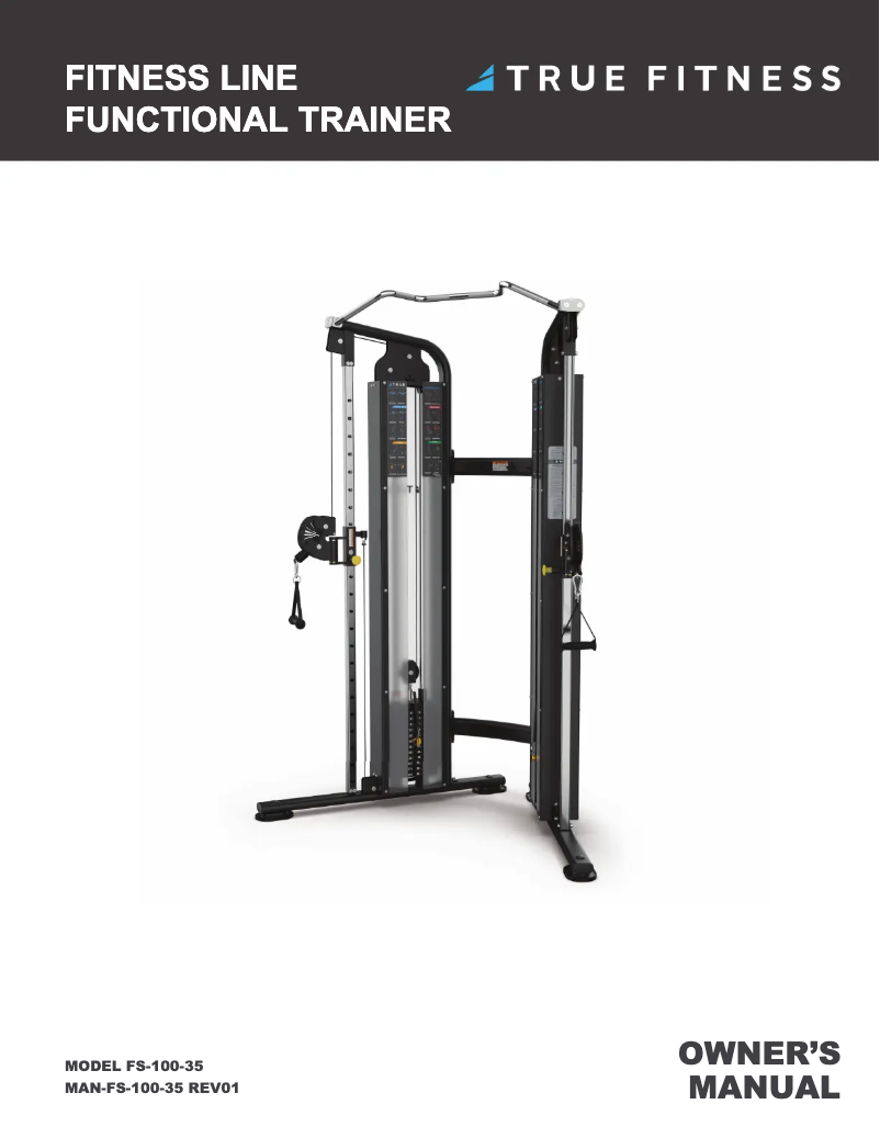 Page 1 de la notice Manuel utilisateur True FS-100-35