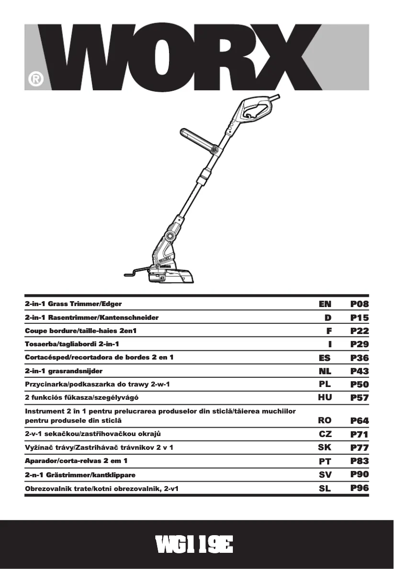 Página 1 del manual Manual de usuario Worx WG119E