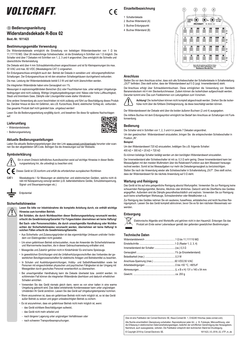 Image de la première page du manuel de l'appareil R-BOX 02