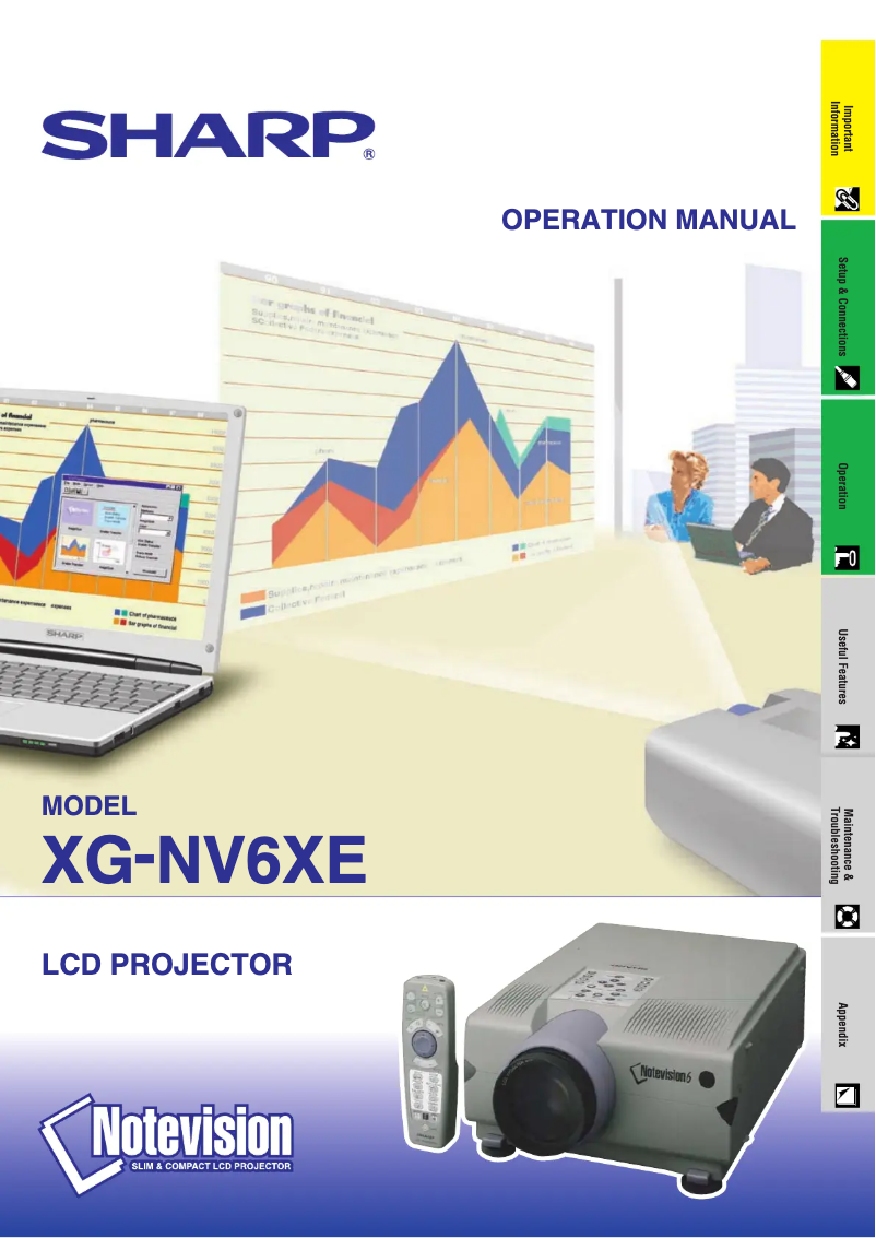 Page n°1 - Manuel utilisateur Sharp XG-NV6XE