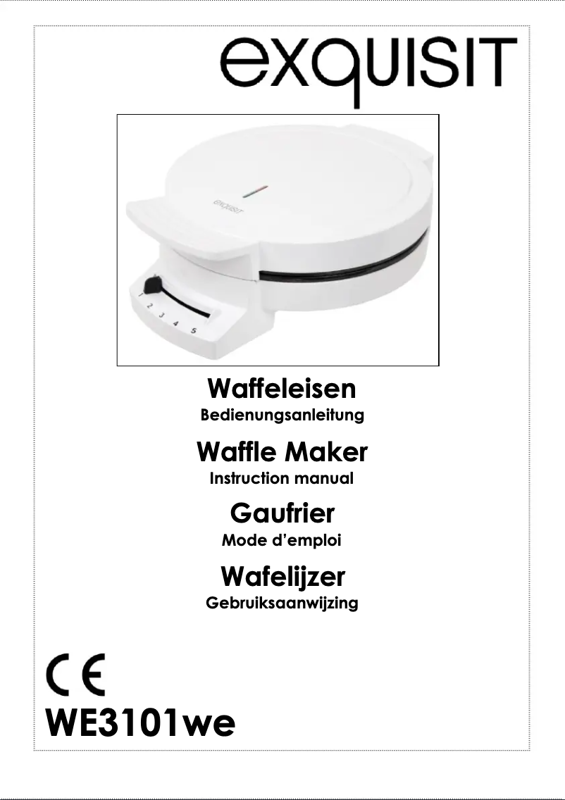 Page n°1 - Manuel utilisateur Exquisit WE 3101 we