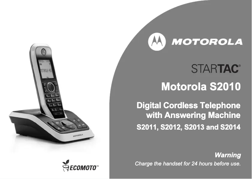 Imagen de la primera página del manual del dispositivo S2014