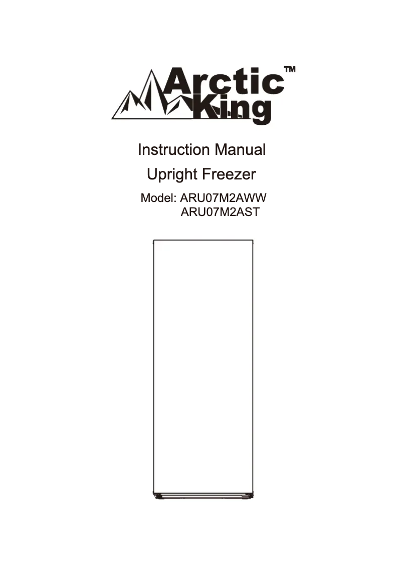 Image de la première page du manuel de l'appareil ARU07M2AST