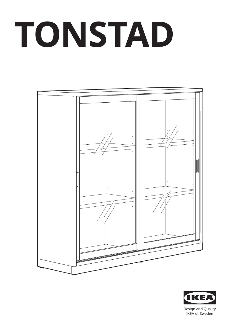 Page 1 de la notice Manuel utilisateur Ikea TONSTAD 204.888.96