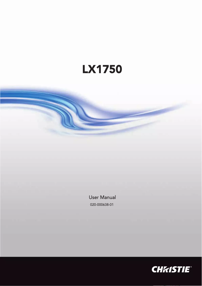 Image de la première page du manuel de l'appareil LX1750