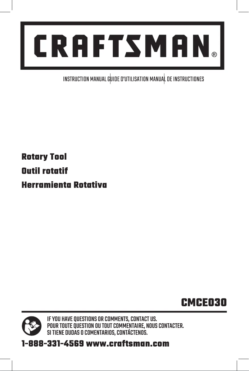 Image de la première page du manuel de l'appareil CMCE030