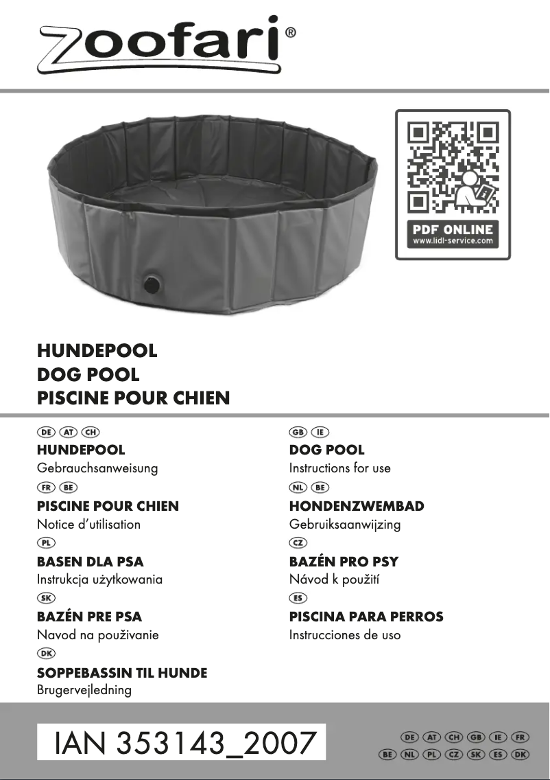 Image de la première page du manuel de l'appareil IAN 353143