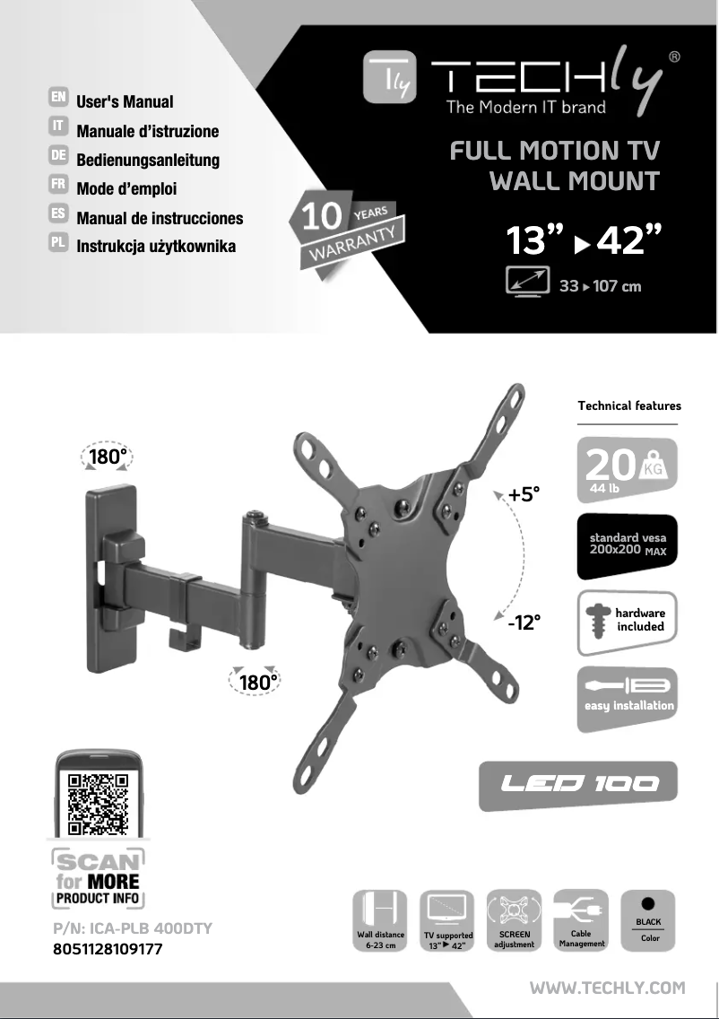 Image de la première page du manuel de l'appareil ICA-PLB 400DTY