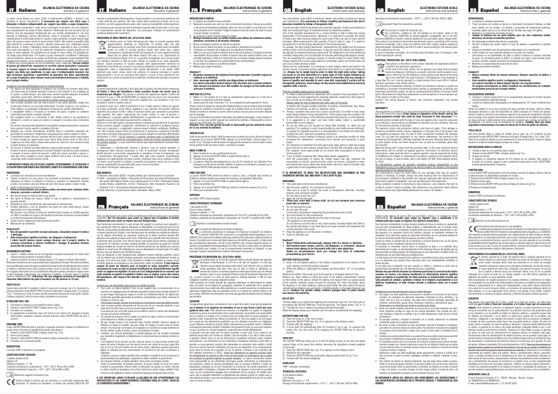 Page 1 of the manual User Manual Laica LC04