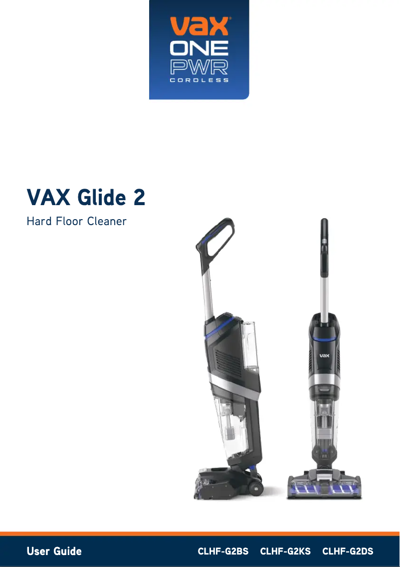 Image de la première page du manuel de l'appareil Glide 2 CLHF-G2KS