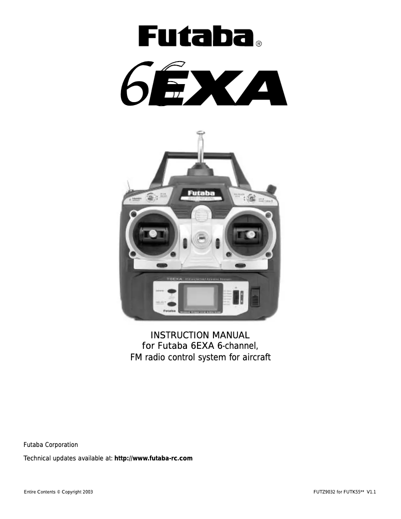Image de la première page du manuel de l'appareil 6EXA