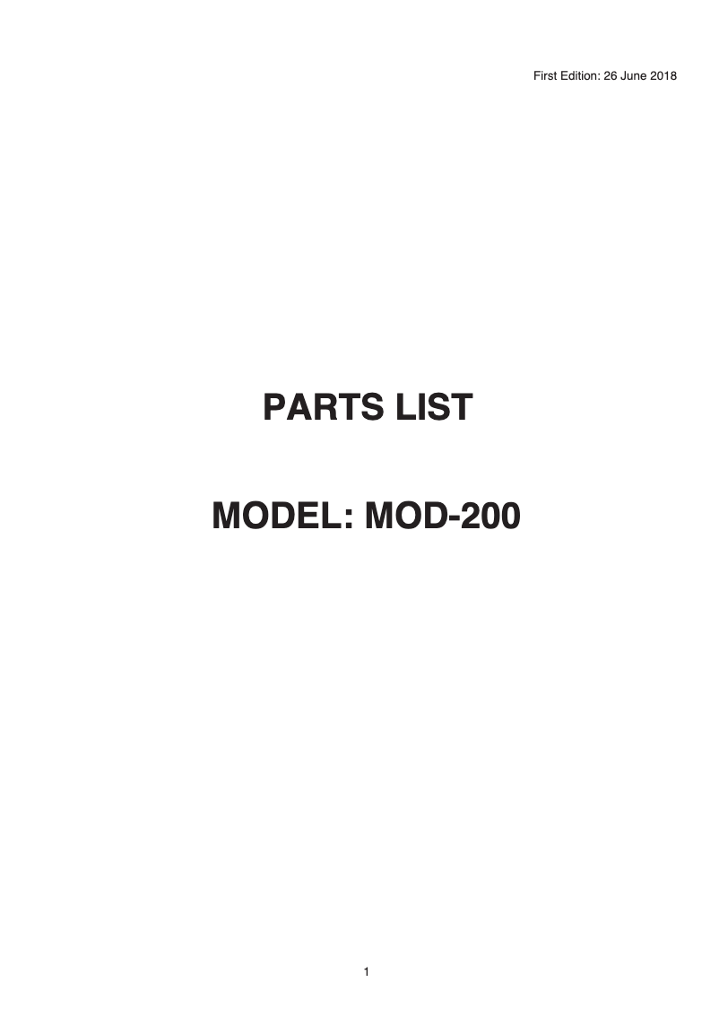 Page 1 de la notice Manuel utilisateur Janome MOD-200