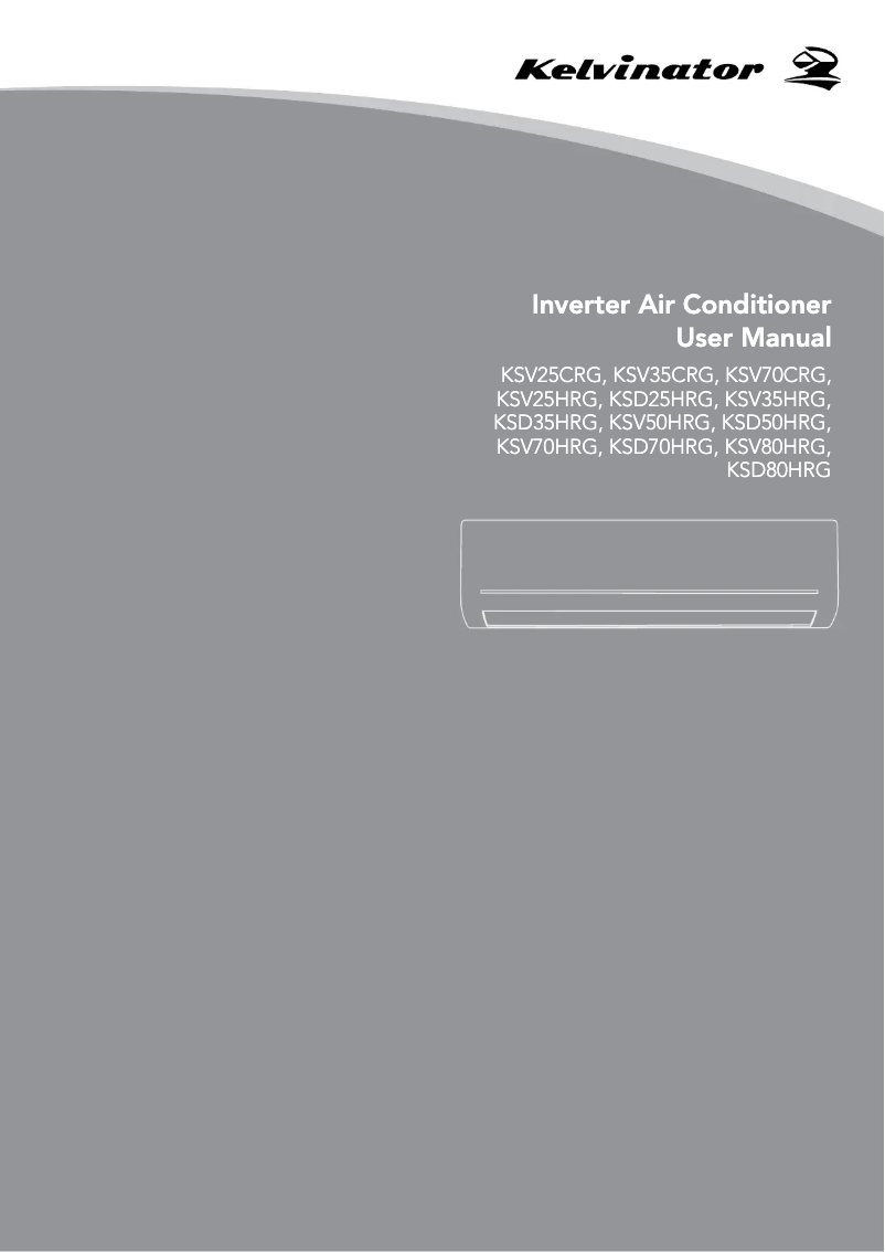 Image de la première page du manuel de l'appareil KSV80HRG