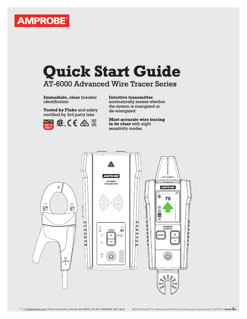 Imagen de la primera página del manual del dispositivo AT-6020