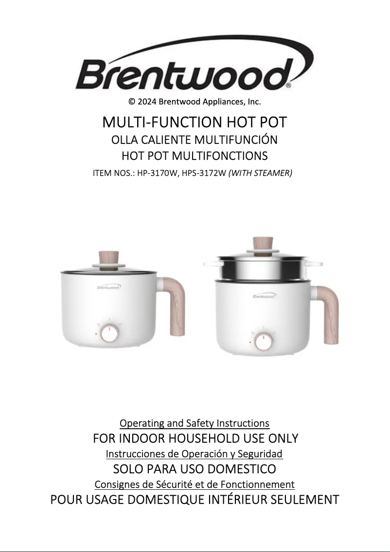 Page n°1 - Manuel utilisateur Brentwood HP-3170W