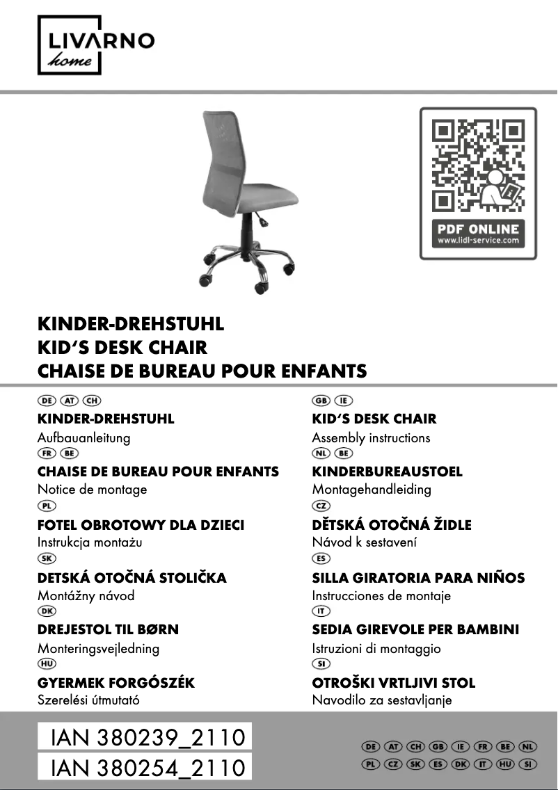 Image de la première page du manuel de l'appareil IAN 380254