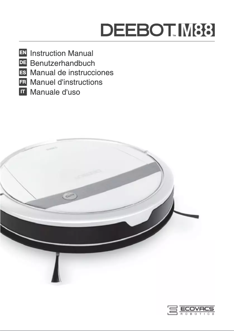 Página 1 del manual Manual de usuario ECOVACS Deebot DM88