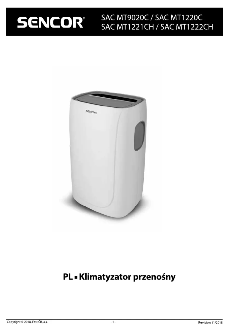Página 1 del manual Manual de usuario Sencor SAC MT1222CH