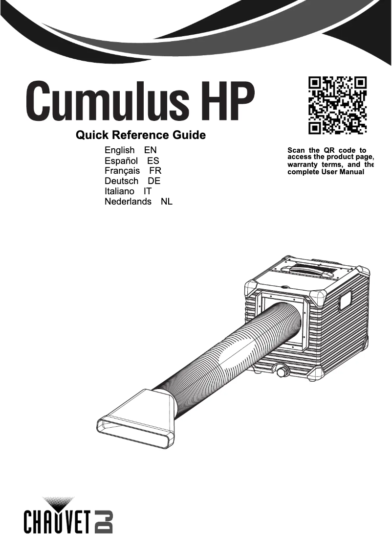 Page 1 de la notice Manuel utilisateur Chauvet Cumulus HP