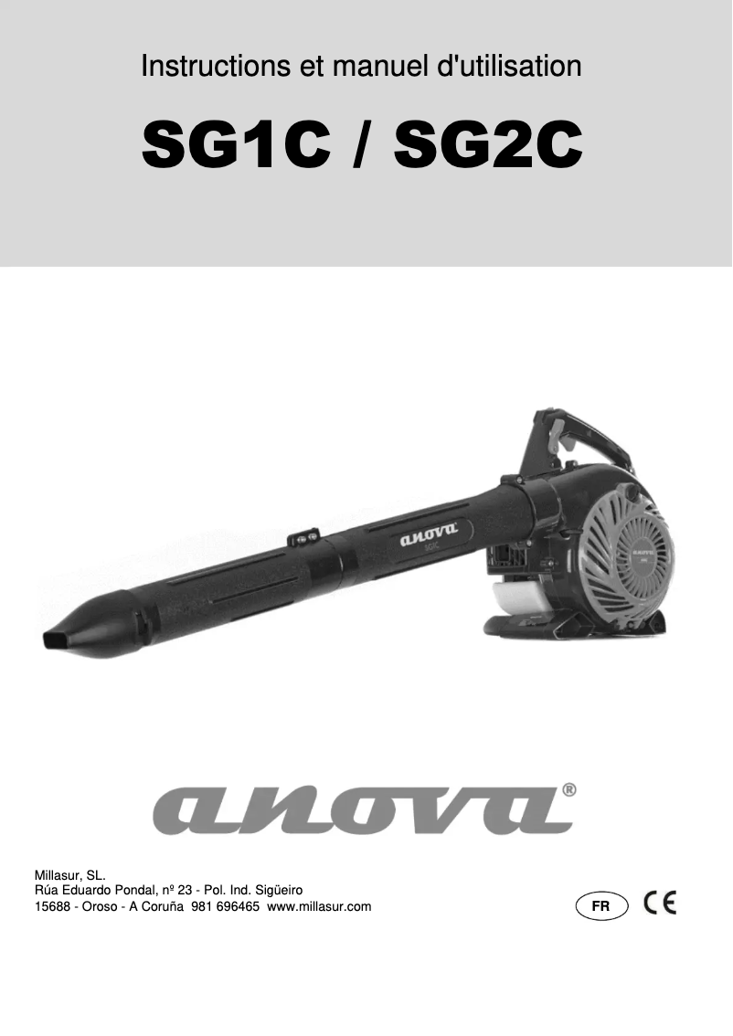 Página 1 del manual Manual de usuario Anova SG2C