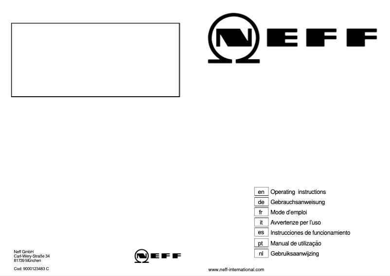Page n°1 - Manuel utilisateur Neff T 63R46 S0