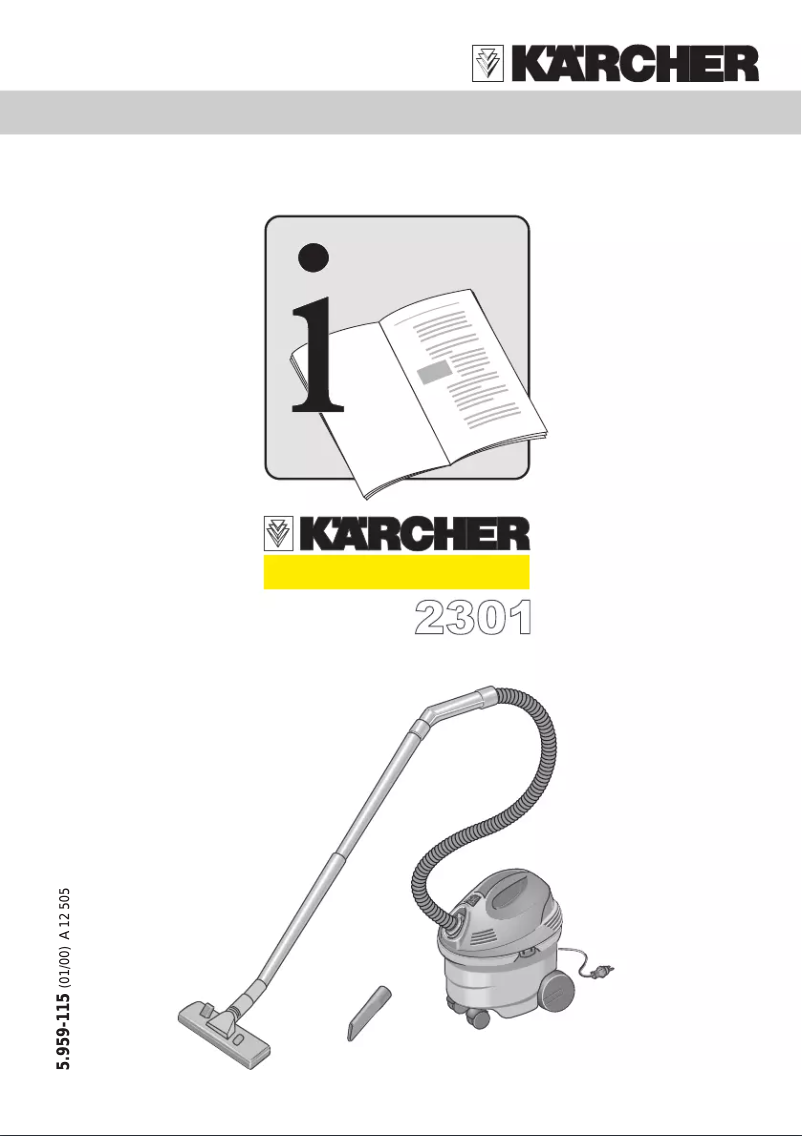 Page n°1 - Manuel utilisateur Kärcher K2301