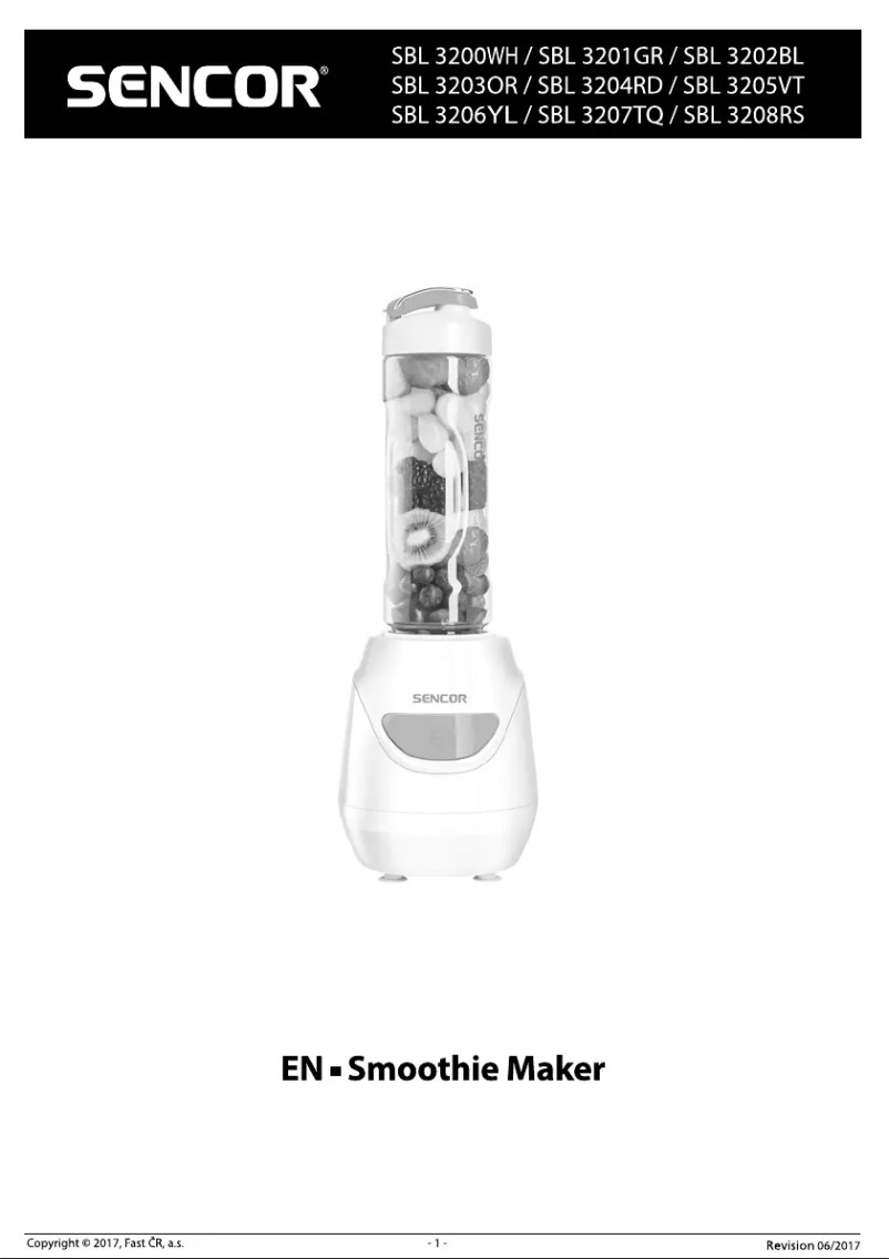 Image de la première page du manuel de l'appareil SBL 3204RD