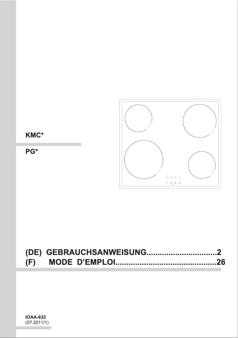 Image de la première page du manuel de l'appareil KMC 13283 E