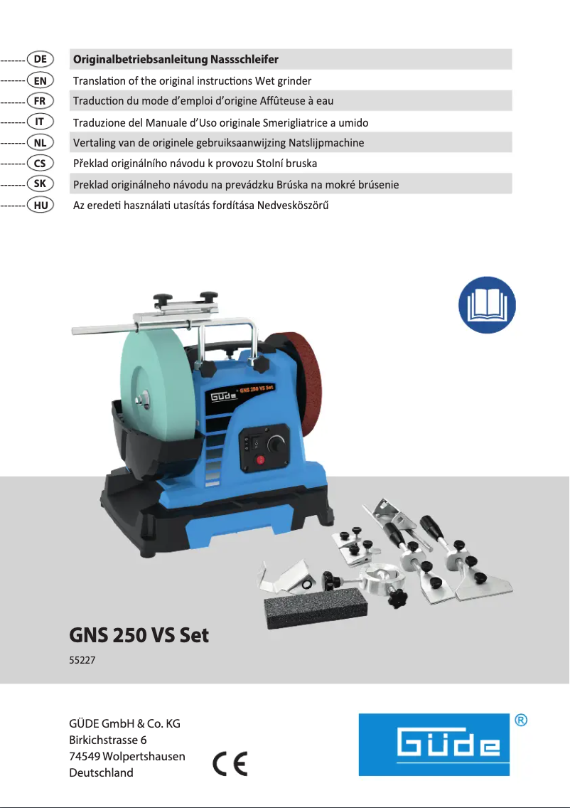Page n°1 - Manuel utilisateur Güde GNS 250 VS Set