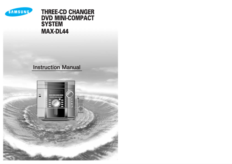 Image de la première page du manuel de l'appareil MAX-DL44
