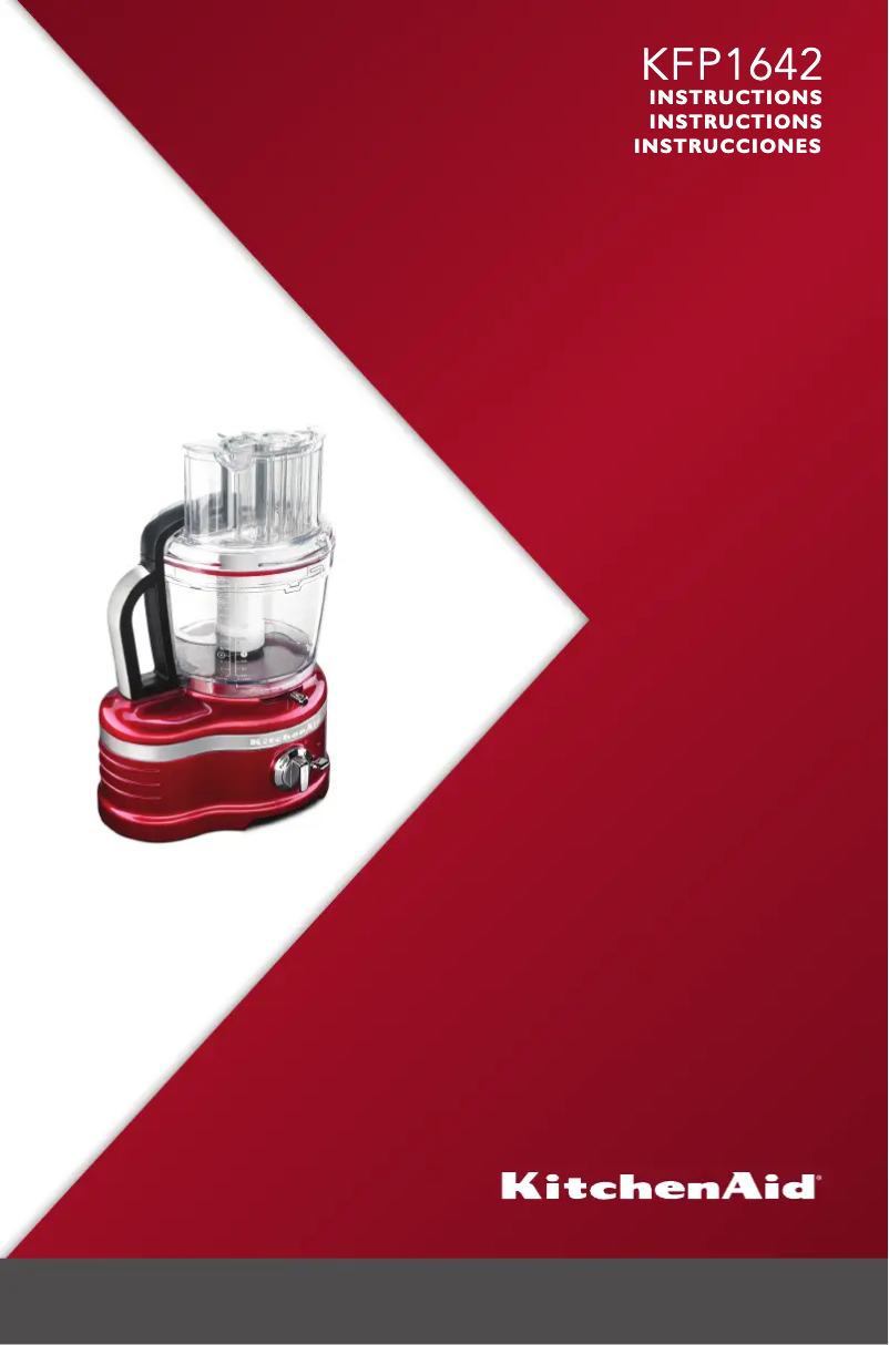 Page n°1 - Manuel d'utilisation et d'entretien KitchenAid KFP1642CA