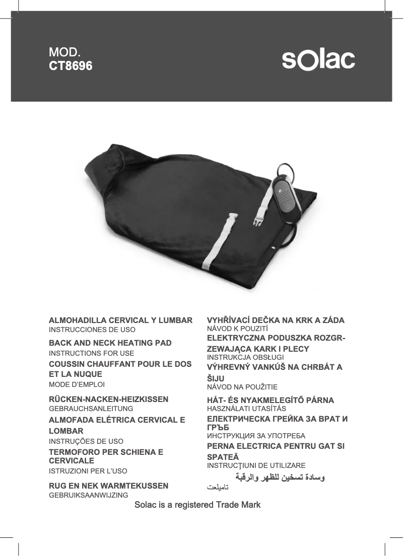 Imagen de la primera página del manual del dispositivo CT8696