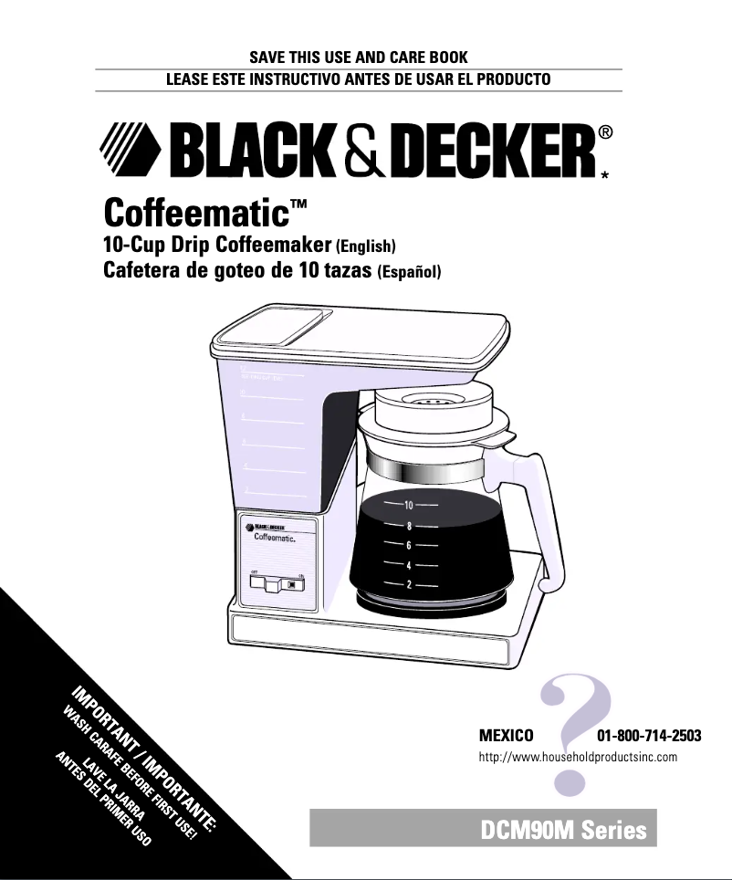 Image de la première page du manuel de l'appareil DCM90M