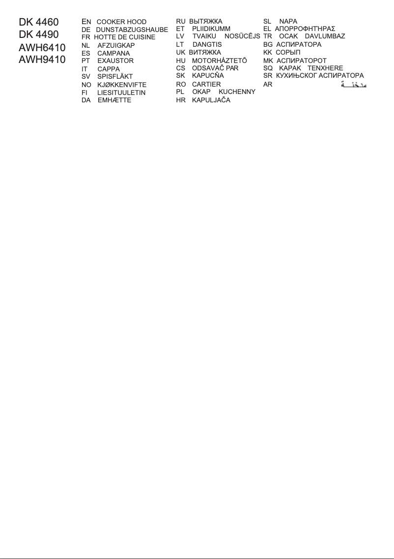 Página 1 del manual Manual de usuario AEG DK4460-M