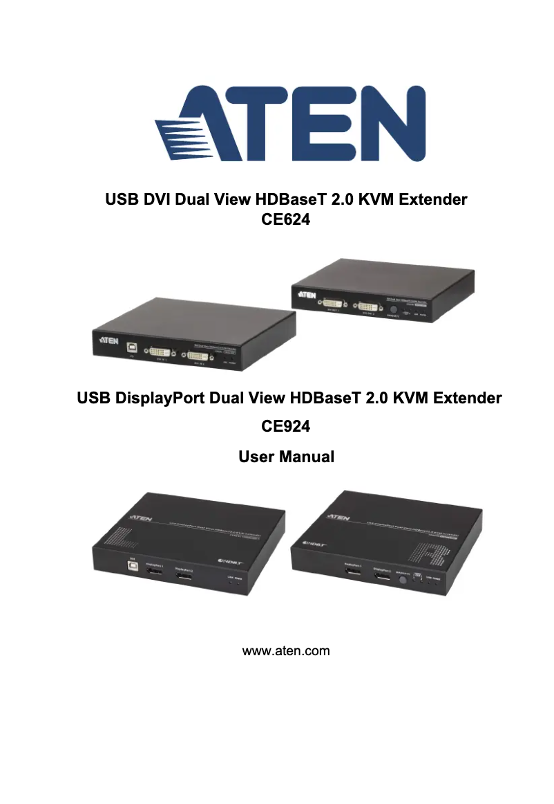 Page n°1 - Manuel utilisateur ATen CE624