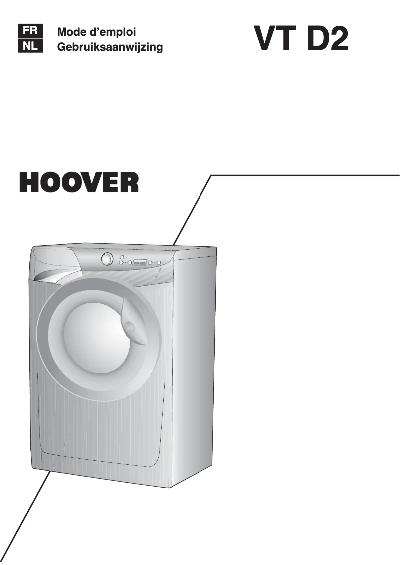 Page n°1 - Manuel utilisateur Hoover VT 1014D23/1-S