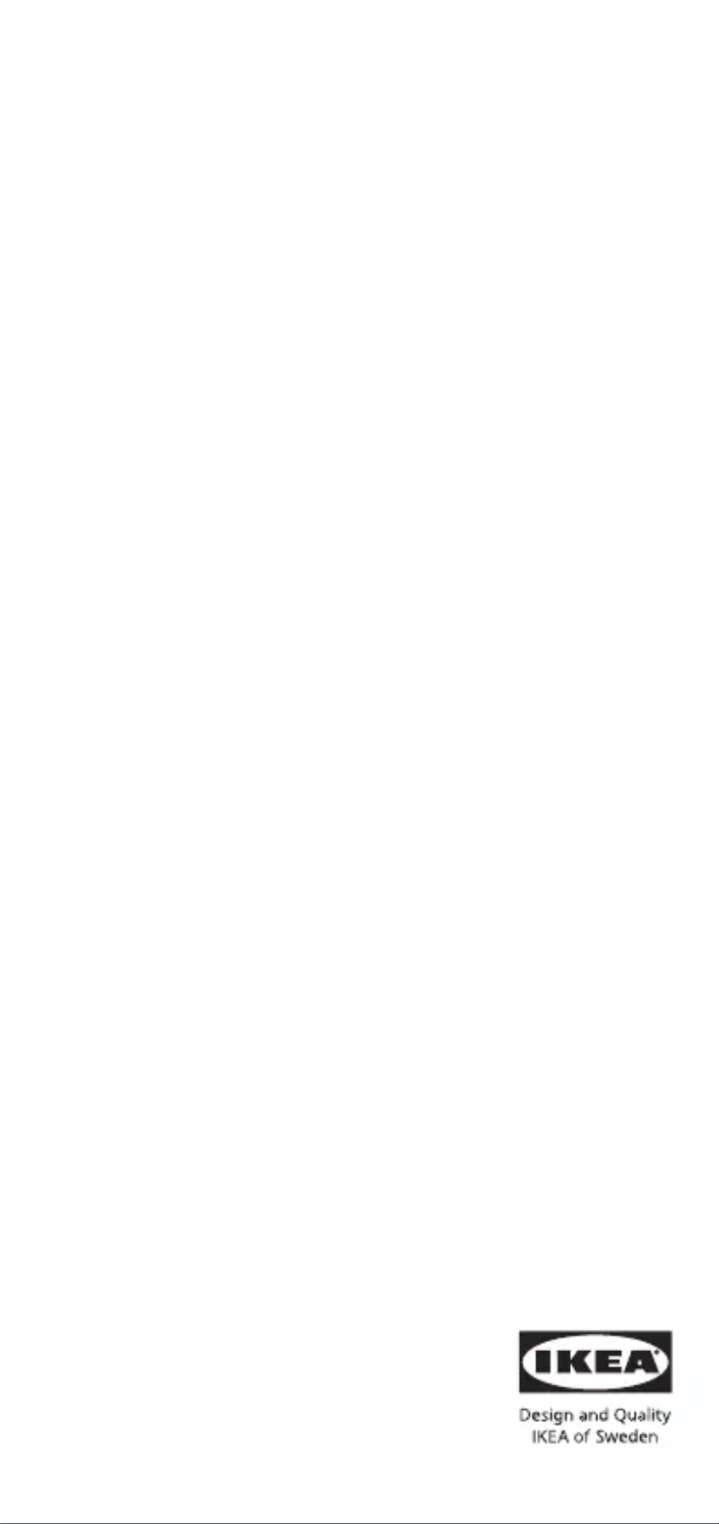 Page 1 de la notice Manuel utilisateur Ikea ÄNGARNA 204.960.14