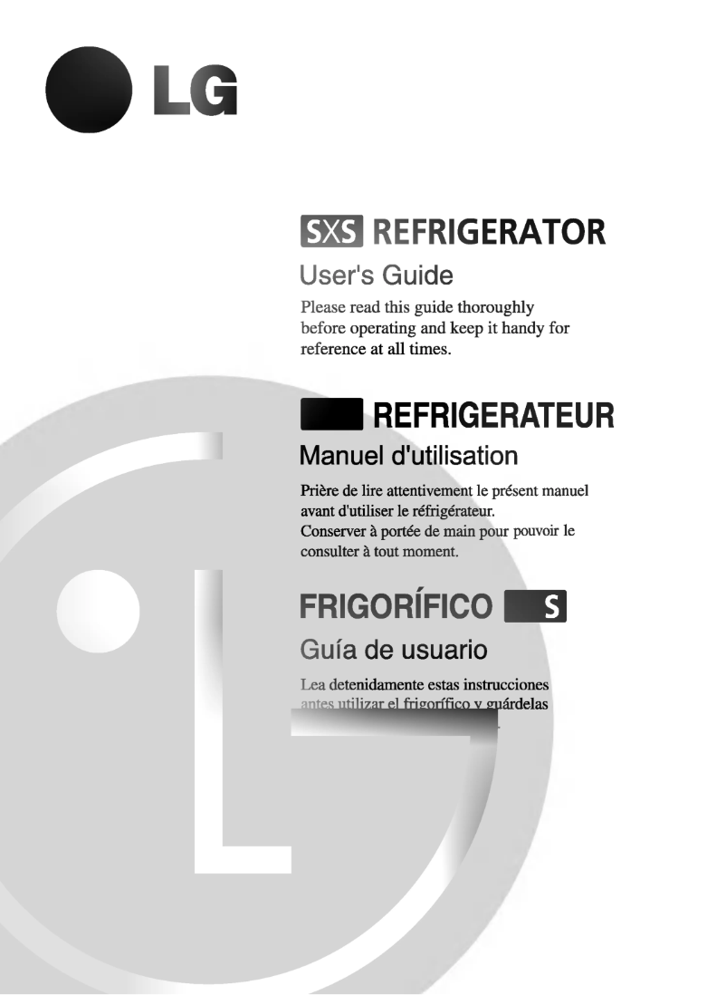 Page 1 de la notice Manuel utilisateur LG GR-G267BTB