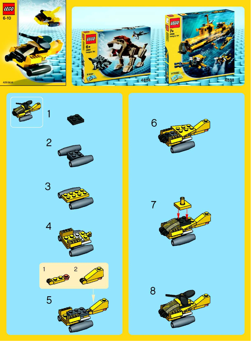 Page n°1 - Manuel utilisateur Lego Planes