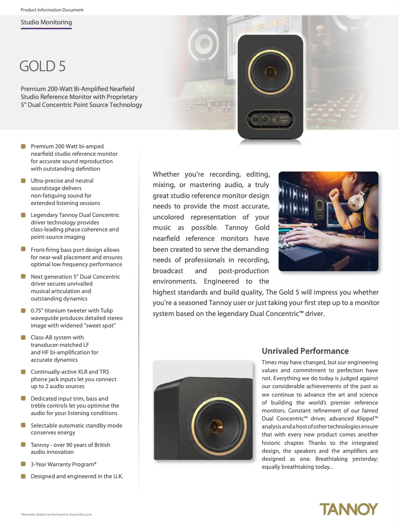 Image de la première page du manuel de l'appareil Gold 5