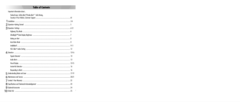 Page n°1 - Manuel utilisateur Cobra ESD 787