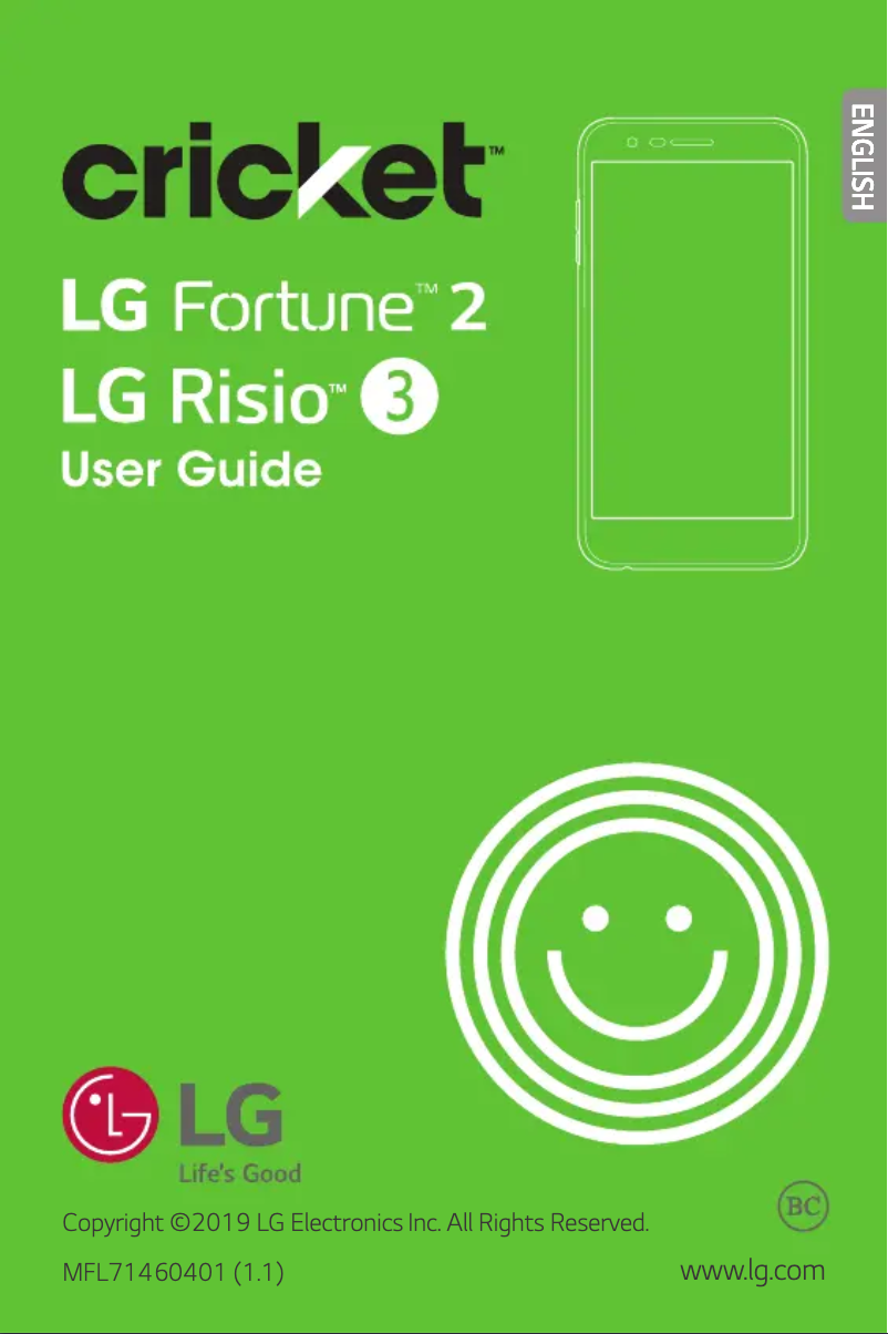 Page 1 of the manual User Manual LG Risio 3