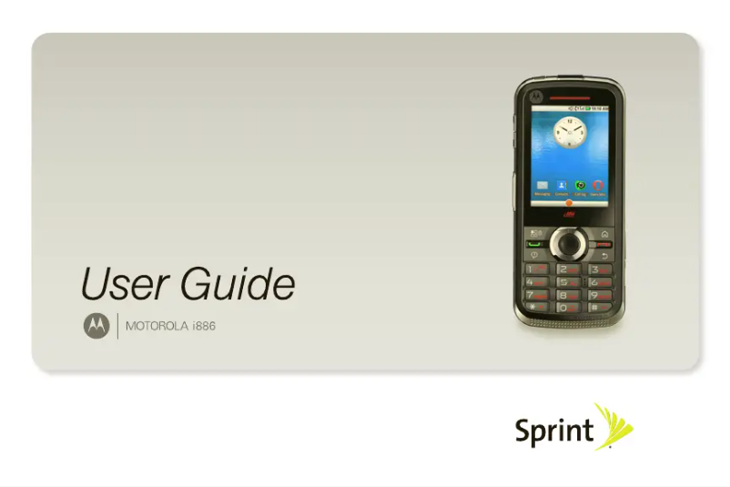 Page 1 de la notice Manuel utilisateur Motorola i886