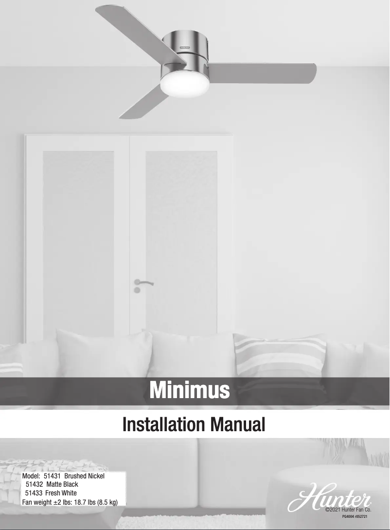 Page n°1 - Manuel utilisateur Hunter Minimus