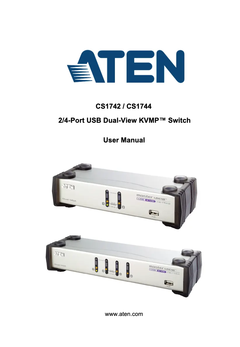 Page 1 de la notice Manuel utilisateur ATen CS1742