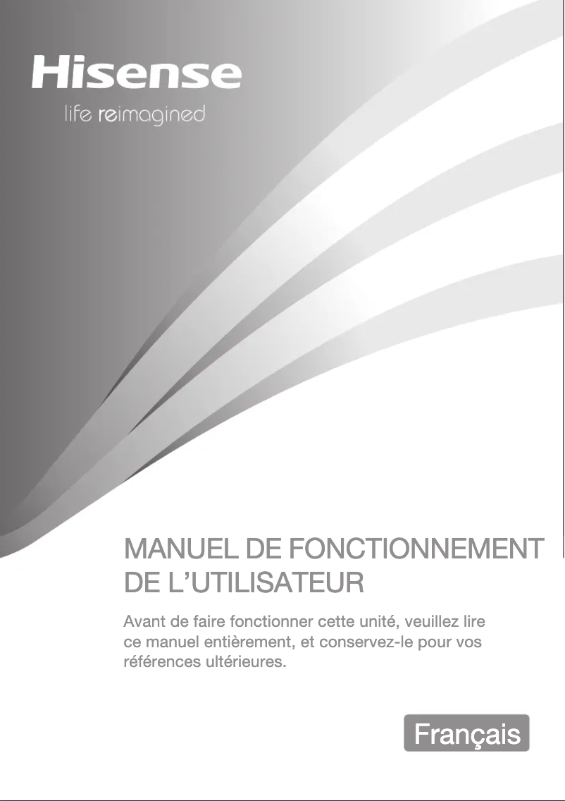 Image de la première page du manuel de l'appareil WFGP801439VM